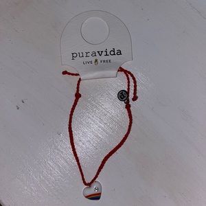 NWT! Pura Vida vintage heart silver bracelet